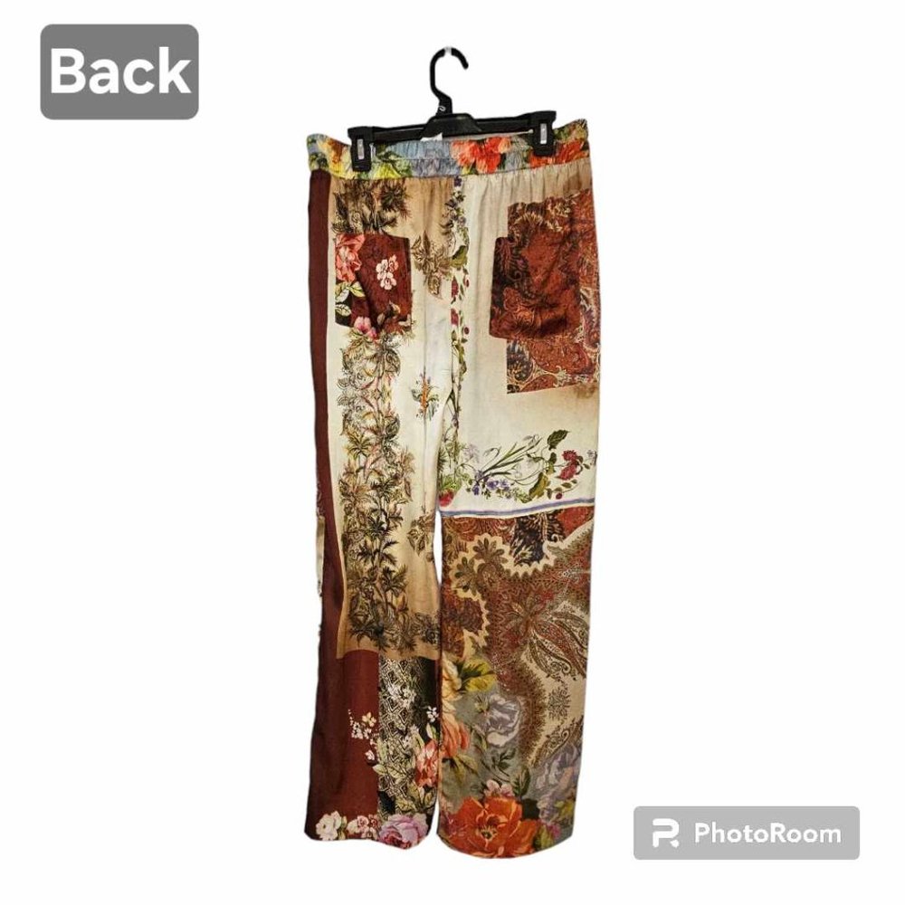 Zara Multicolored Patchwork Printed Pants/Trouser… - image 2